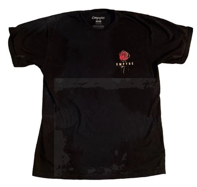 Camiseta Empyre Rose Thorns Para Hombre Talla Grande Negra Doble Cara Foto 1 de 4