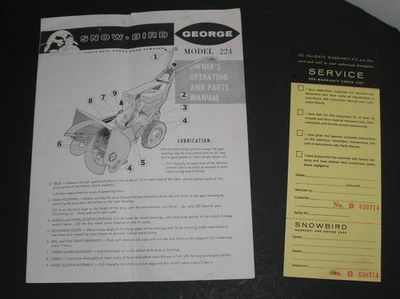 Folleto soplador de nieve Snow Bird Snowbird Foto 1 de 4