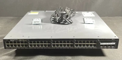 Cisco WS-C3650-48FS-L 48 Port Gigabit Ethernet PoE Switch - Same Day Shipping - Image 1 of 4