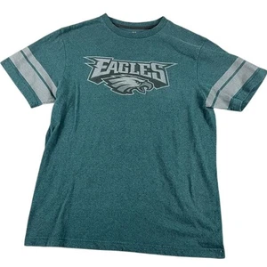 Philadelphia Eagles NFL T-Shirt Gr. L grün Majestic Streifen Ärmel Team Logo * - Bild 1 von 9