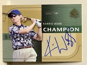 2003 SP Authentic Karrie Webb Auto Sign of a Champion /250 - Picture 1 of 3
