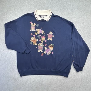 Vintage Gopher Sport blaues Sweatshirt Damen Größe 2XL Urlaub Sweatshirt - Bild 1 von 6