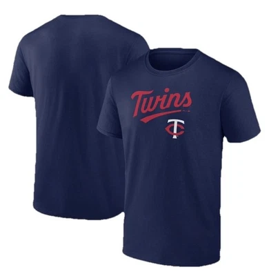 Camiseta Majestic Minnesota Twins Azul MLB Béisbol Algodón L Grande NUEVA CON ETIQUETAS Foto 1 de 4
