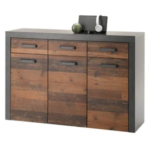 Kommode - Old Wood Vintage - Matera - 3 Türen - 135 cm Sideboard Kommode TV - Bild 1 von 4
