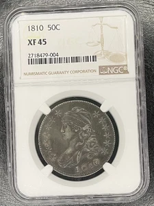1810 Bust Half Dollar NGC XF 45 - Picture 1 of 2