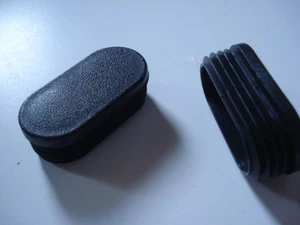 Lot de 2 embouts bouchons ailette PVC pour tube 40x20 oblong (ovale) obturateur - Imagen 1 de 1