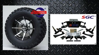 Club Car DS Golf Cart 6" A-Arm Lift Kit + 12" Wheels and 23" Tires (1982-2003) Foto 1 de 4