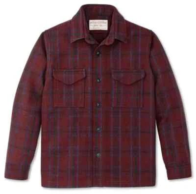 Filson Wool Jac Shirt 20266729 MADE IN USA Deep Red Blue Green Jacket Seattle CC - Image 1 of 4