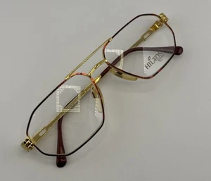 Vintage Hilton Eyewear Class 701 Eyeglasses Gold Italy Frame Beautiful 24 KT GP - Picture 1 of 20