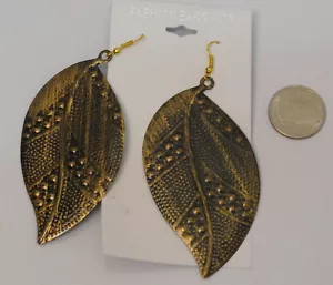 Fashion Earrings Drop Dangle Earrings Gold Tones Hooks - Picture 1 of 2