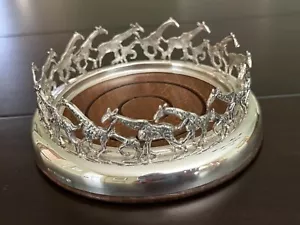 Belfiore Bottiglia Vino Argento Sterling 925 - Bordo Giraffa- - Foto 1 di 6
