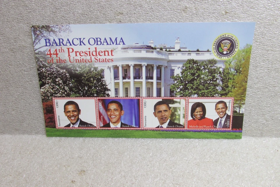 HOJA RECUERDO TANZANIA MNH BARACK OBAMA Foto 1 de 1