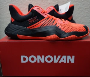 Adidas Unisex Kids Black Orange EG6565 D.O.N. Issue 1 Basketball Shoes Size 6.5 - Picture 1 of 7