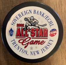 2002 ECHL Official All-Star Game Puck Trenton 