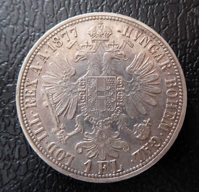 AUSTRIA / FRANZ JOSEPH - SILVER 1 FLORIN 5./ 1877 - Image 1 of 2