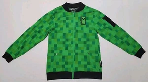 Minecraft Green Creeper Full Zip Jacket Jinx Boys Size XL - Picture 1 of 10