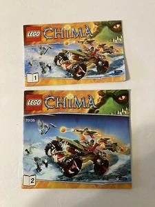 lego legends of chima #70135 books 1 & 2 instruction manuals only - Picture 1 of 3