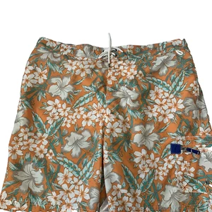Bañador Lands End Hombre XXL Estampado Floral Malla Forrado Bolsillos Naranja Tropical - Imagen 1 de 14
