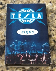 TESLA- SIGNS SINGLE CASSETTE GEFFEN 9 196533-4 - Picture 1 of 5