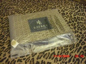 Ralph Lauren | CHARLESTON Wicker Beige One Twin Flat Sheet NEW, Sealed. SCARCE!! - Picture 1 of 11