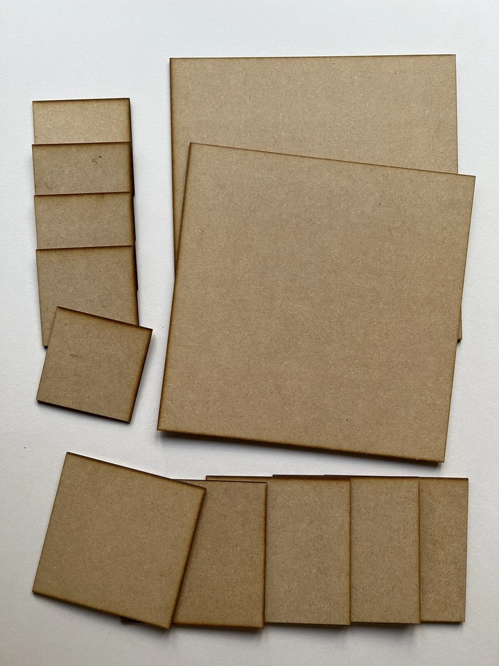 Square Wooden MDF Art Boards in various sizes - Image 1 of 1