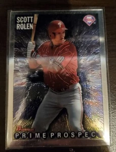1998 Bowman Chrome Rookie Reprint Scott Rolen Philadelphia Phillies Mint HOF - Picture 1 of 2