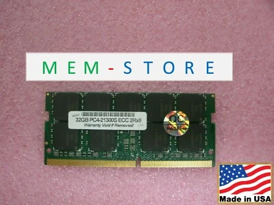 32GB DDR4-2666 ECC SOD RAM Compatible with NXP LX2160A Secure Boot CEx7 SolidRun - Image 1 of 3