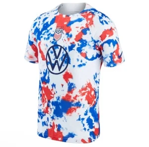 Nike USA 2022 World Cup Prematch Kit Soccer Jersey Size Large DM9553-101 NWT - Picture 1 of 3