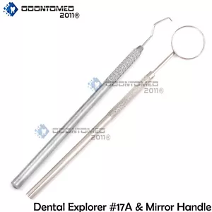 Espejo bucal dental ODM 2 piezas con mango y herramientas para dentistas Explorer #17a - Imagen 1 de 3