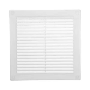 6" X 6" Inch opening Dimensions Plastic White Soffit Vent Cover Flat Square Ai - Picture 1 of 7
