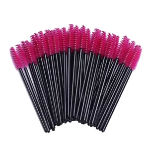 100 Disposable Eyelash Brush Mascara Wands Spoolies for Eye Lashes Extensions - Picture 1 of 7