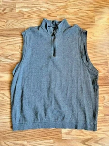 Roundtree & Yorke Silky Finish Mens 1/4 Zip Vest, 3XTall - Picture 1 of 4