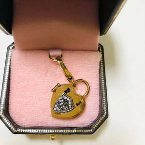 JUICY COUTURE Gold Heart Locket Charm New - Picture 1 of 8