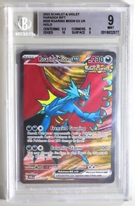 Pokemon TCG Roaring Moon ex - 229/182 Paradox Rift Ultra Rare - BGS 9 - Foto 1 di 2
