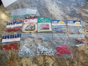 Vintage Westrim novità / artigianato paillettes, teste di unghie, paillettes di Mangelsen - Foto 1 di 8