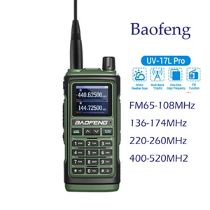 Baofeng UV-17L Pro Wireless Copy Frequency Tri Band NOAA Ham Two Way Radio - Zdjęcie 1 z 18