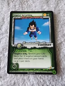 DBZ Dragon Ball Z Vegeta Is Lurking P3 CCG Limited Promo Cell Games Saga MP - Picture 1 of 5