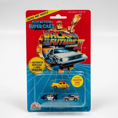 Funrise Back to the Future II Micro Action Super Cars - MOC New Sealed - Image 1 of 4