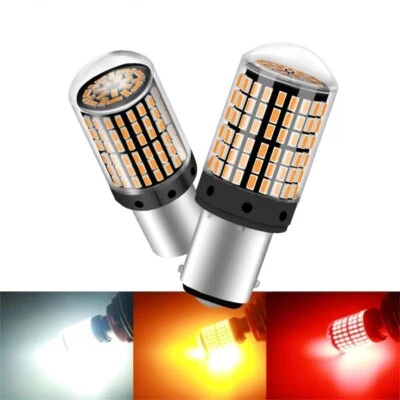 Car LED 1157 P21/5W 380 BAY15D 12v Stop Tail Brake Light Bulbs White CANBUS UK - Image 1 of 4