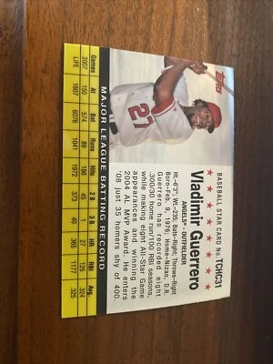 2008 Topps Chrome Trading Card History #TCHC31 Vladimir Guerrero  - Image 1 of 2