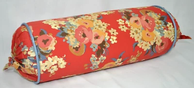 Nueva almohada con cordón hecha con tela floral roja Ralph Lauren Madeline Foto 1 de 2