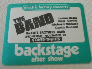 The Band - satin backstage pass after show only Tower Theater - Picture 1 of 2