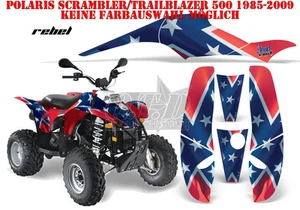 KIT GRÁFICO DE DECORACIÓN DE CARRERAS AMR ATV POLARIS SCRAMBLER/TRAILBLAZER REBEL B - Imagen 1 de 2