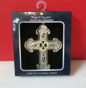 Regent Square Religious Spiritual CROSS Holiday Hanging Ornament - Picture 1 of 2
