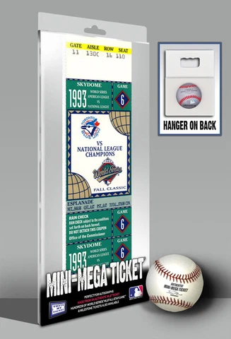 1993 World Series Mini-Mega Ticket - Toronto Blue Jays DM1 Cover
