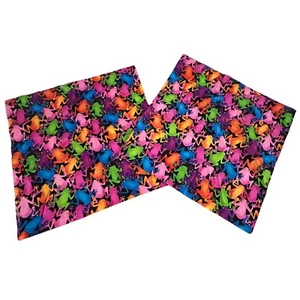 Neon Frog Throw Pillow Shams Covers Rainbow Colors Animal Handmade 14.5" - Picture 1 of 9