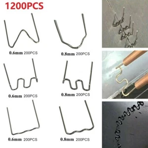 1200Pcs Hot Stapler Staples For Car Bumper Welding Gun Plastic Repair Tool Kit - Picture 1 of 12