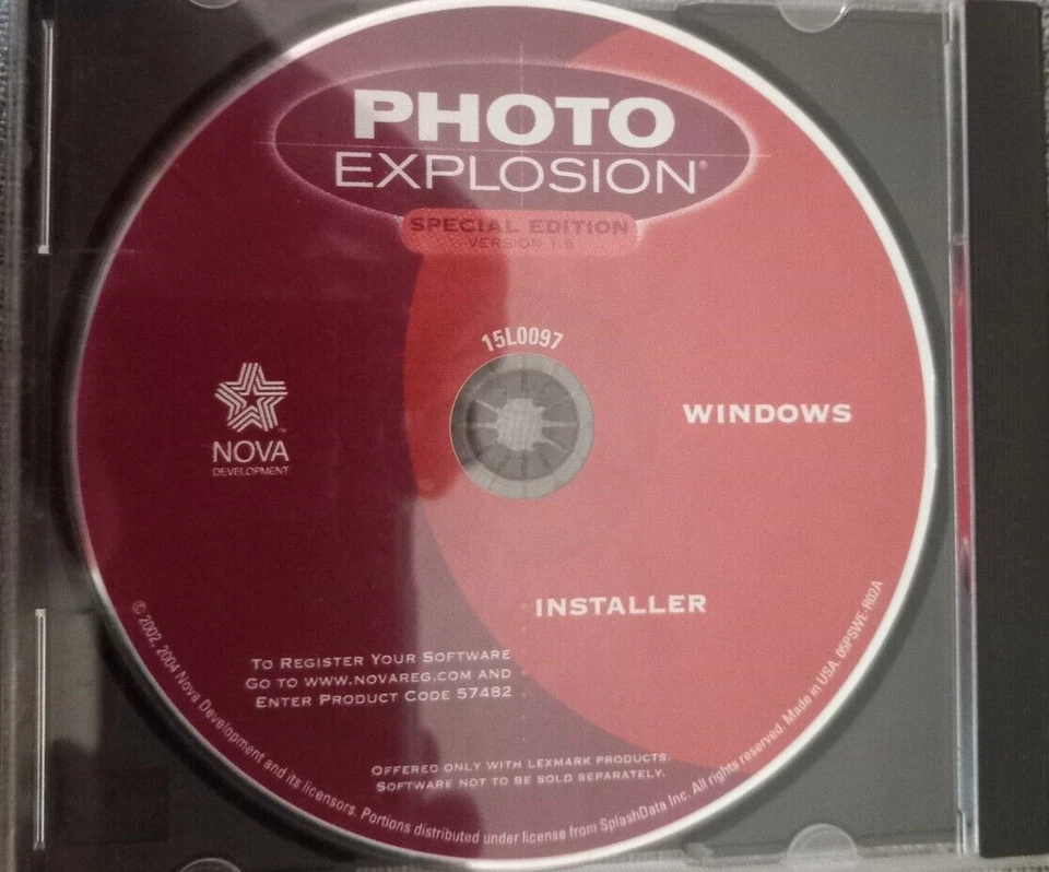 Nova Development Photo Explosion Special Edition 1.5 CD for windows (2004) - Image 1 of 1