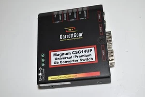 GarrettCom CSG14UP-24DC Universal Gb Fiber Copper Converter Switch (TPX52) - Picture 1 of 4