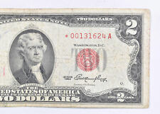 *Star* Error Replacement 1953 Note Red Seal $2 United States Us Note *771